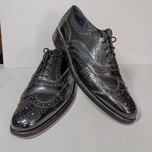 Thom McAn Black Wingtip Dress Shoes 10C